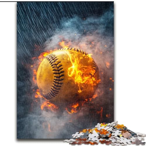 Puzzles für Teenager, 1000 Teile, Softball-Sport, Lernspielzeug, Familienspiele, einzigartige Geburtstags- und Geschenkideen, 50x75cm von LYXIANY