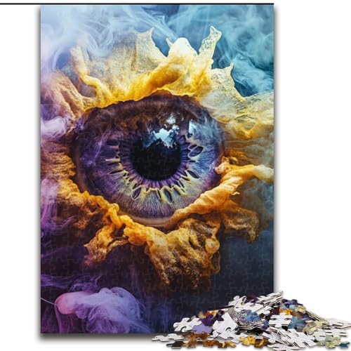 Puzzles für Teenager, 1000 Teile, Sonnenblumenaugen, Lernspielzeug, Familienspiele, geeignet als Schreibtischdekoration (Größe 50x75cm) von LYXIANY