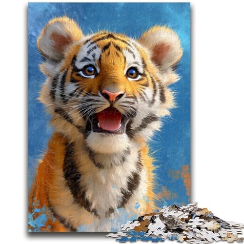 Puzzles für Teenager, 1000 Teile, Tiger-Ölgemälde, Spielzeug, Lernspiele, Stressabbau, Künstlersammlung, Bildende Kunst, 50x75cm Puzzles für Teenager, 1000 Teile, Tiger-Ölgemälde, Spielzeug, Lernspiele, Stressabbau, Künstlersammlung, Bildende Kunst, 50x75cm von LYXIANY