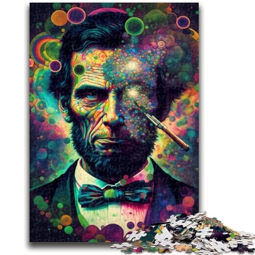 Puzzles für Teenager, 1000 interdimensionale Lincoln-Puzzles, pädagogisches Familienspiel, Wanddekoration, einzigartige Geburtstags, 50x75cm Puzzles für Teenager, 1000 interdimensionale Lincoln-Puzzles, pädagogisches Familienspiel, Wanddekoration, einzigartige Geburtstags, 50x75cm von LYXIANY