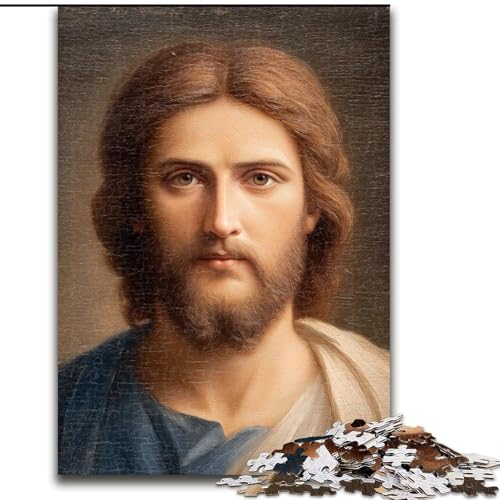 Puzzles für Teenager, 1000-teiliges Puzzle Jesus, Familienspiel zum Stressabbau, schwierige Herausforderung, stärkt die Liebe zwischen Paaren (Größe 26x38cm) von LYXIANY
