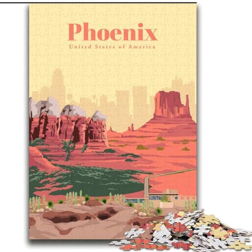 Puzzles für Teenager, 1000-teiliges Puzzle Reise nach Phoenix, anspruchsvolles Spiel und Familienspiel, Wichtelgeschenke (38x52cm),1000 Teile von LYXIANY