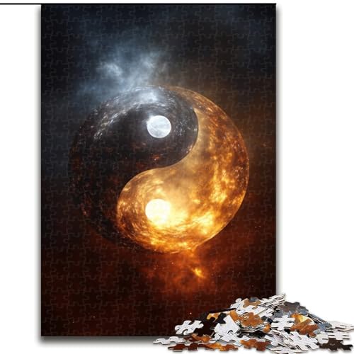 Puzzles für Teenager, 1000-teiliges Puzzle Yin und Yang, Lernspielzeug für Jugendliche und Jugendliche, ganze Familie ab 14 Jahren (Größe 50x75cm) von LYXIANY