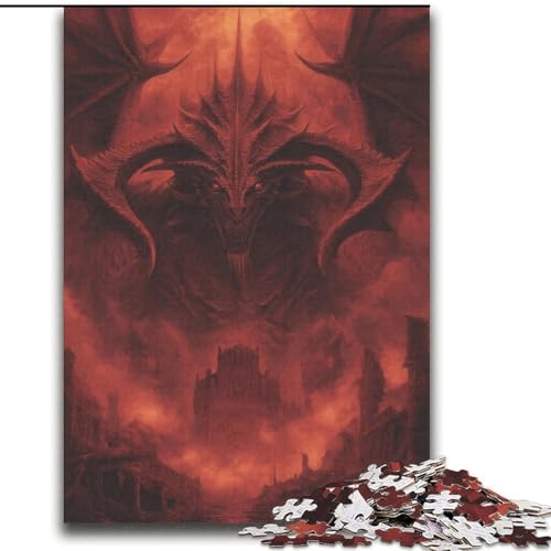 Puzzles für Teenager, 2000 Fantasy-Drachen, Lernspielzeug, einzigartige Heimdekoration und Geschenke für Kinder ab 14 Jahren, 70x100cm von LYXIANY