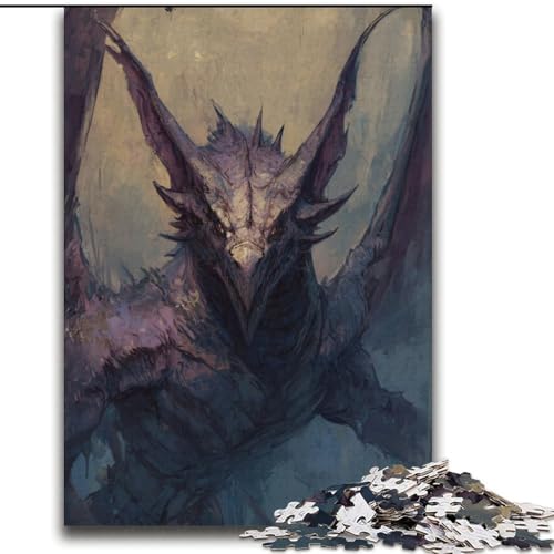 Puzzles für Teenager, 2000 Fantasy-Drachen, Lernspielzeug, einzigartige Heimdekoration und Geschenke für Kinder ab 14 Jahren, 70x100cm von LYXIANY