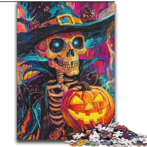 Puzzles für Teenager, 2000 Puzzles, Halloween-Skelett, Lernspielzeug, Familienspiele, geeignet für die Schreibtischdekoration, 70x100cm Puzzles für Teenager, 2000 Puzzles, Halloween-Skelett, Lernspielzeug, Familienspiele, geeignet für die Schreibtischdekoration, 70x100cm von LYXIANY