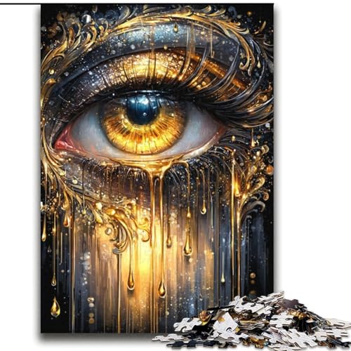Puzzles für Teenager, 2000 Teile, Goldenes Auge, Stressabbau, schwierige Herausforderung, einzigartige Heimdekoration und Geschenke, 70x100cm von LYXIANY