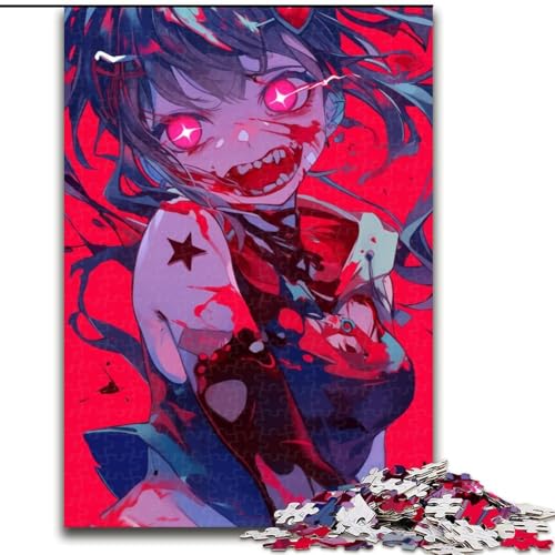 Puzzles für Teenager, Anime-Dämonenmädchen, geeignet für Personen ab 14 Jahren, Lernspiele, Wichtelgeschenke (Größe 50x75cm) von LYXIANY