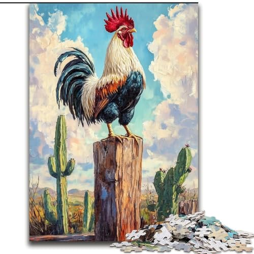 Puzzles für Teenager, Wüstenhahn, Familienunterhaltungsspielzeug, Lernspiel für Geburtstag, Weihnachten, für Kinder ab 14 Jahren (Größe 26x38cm) von LYXIANY
