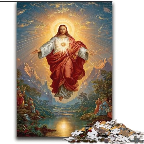 Puzzles für Teenager 1000 Jesus, Lernspiele, Heimdekoration, Lernspiel für Geburtstag, Weihnachten, 38x52cm von LYXIANY