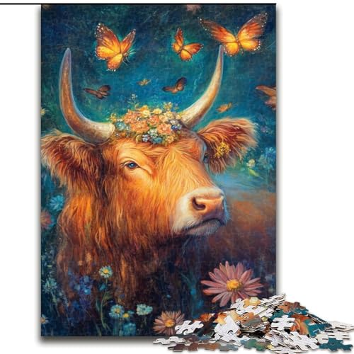 Puzzles für Teenager Yak, geeignet für Personen ab 14 Jahren, Lernspiele, Wichtelgeschenke (Größe 50x75cm) von LYXIANY