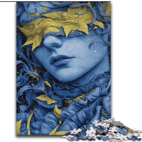 Puzzles mit verbundenen Augen für Teenager, anspruchsvolles Spielspielzeug, Wanddekoration, einzigartige Geburtstags (26x38cm) von LYXIANY