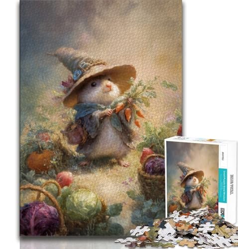 Rat Wizard 1000-teiliges Puzzle für Erwachsene und Jugendliche, anspruchsvolles Spiel und Familienspiel, ganze Familie (38x26cm) von LYXIANY