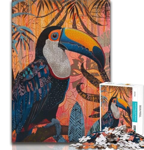 Regenwald-Papagei-Puzzles für Erwachsene und Jugendliche, Puzzle, Spielzeug, Lernspiele, Stressabbau, geeignet als Schreibtischdekoration, 38x26cm Regenwald-Papagei-Puzzles für Erwachsene und Jugendliche, Puzzle, Spielzeug, Lernspiele, Stressabbau, geeignet als Schreibtischdekoration, 38x26cm von LYXIANY