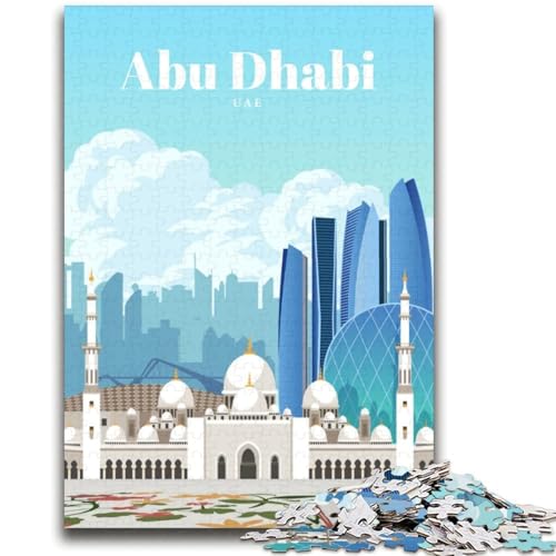 Reise nach Abu Dhabi, Puzzle für Erwachsene, 1000 Puzzleteile, anspruchsvolles Spiel, ganze Familie, 2000 Teile (70x100cm) von LYXIANY