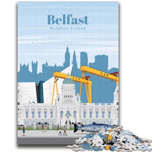 Reise nach Belfast, Puzzle für Erwachsene, 1000 Puzzles, Familienunterhaltungsspielzeug ganze Familie, 2000 Teile (70x100cm) von LYXIANY