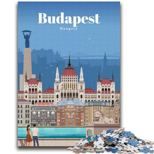 Reise nach Budapest Puzzle für Teenager ab 14 Jahren, Spiel, Wanddekoration, einzigartige Geschenke zum Geburtstag und zu Weihnachten, 2000 Teile (70x100cm) von LYXIANY