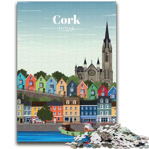 Reise nach Cork-Puzzles für Teenager, anspruchsvolles Spiel und Familienspiel, Künstlersammlung, bildende Kunst für Kinder ab 14 Jahren, 2000 Teile (70x100cm) von LYXIANY