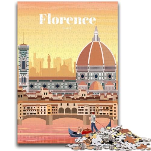 Reise nach Florenz, Puzzle 1000 Teile für Erwachsene, anspruchsvolles Spiel, Geschenke für die ganze Familie, 1000 Teile (50x75cm) von LYXIANY