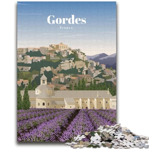 Reise nach Gordes, Puzzle für Teenager, anspruchsvolles Spiel und Familienspiel, Künstlersammlung, bildende Kunst für Kinder ab 14 Jahren, 2000 Teile (70x100cm) von LYXIANY