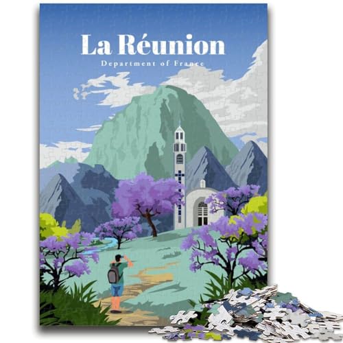 Reise nach La Reunion, Puzzles für Teenager, 1000 Teile, anspruchsvolles Spiel und Familienspiel, Eltern-Kind-Interaktion, 1000 Teile (26x38cm) von LYXIANY