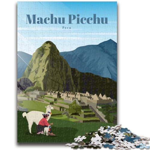 Reise nach Machu Picchu, Puzzles für Teenager, 1000-teiliges Puzzle, pädagogisches Familienspiel, geeignet als Schreibtischdekoration, 1000 Teile (26x38cm) von LYXIANY