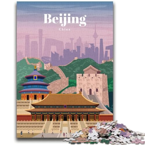 Reise nach Peking, 1000-teiliges Puzzle für Erwachsene und Jugendliche, anspruchsvolles Spiel und Lernspiel für die ganze Familie zum Geburtstag, Weihnachten, 2000 Teile (70x100cm) von LYXIANY