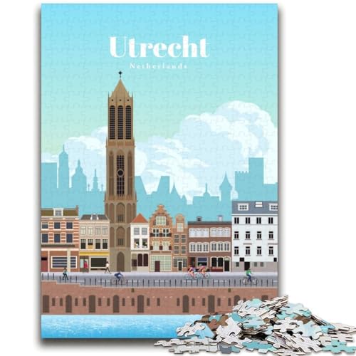 Reise nach Utrecht, Puzzle für Erwachsene, 1000 Teile, geeignet für Kinder ab 14 Jahren, Spielzeug, Wanddekoration, Geburtstag und einzigartige Geschenke, 2000 Teile (70x100cm) von LYXIANY