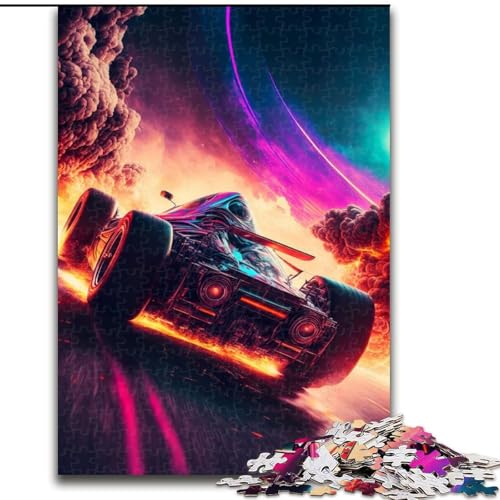 Rennauto in Weltraumflammen-Puzzle, 1000 Teile, pädagogisches Denkspiel, künstlerische Heim- und Bürodekoration, ab 14 Jahren, Größe 38x26cm Rennauto in Weltraumflammen-Puzzle, 1000 Teile, pädagogisches Denkspiel, künstlerische Heim- und Bürodekoration, ab 14 Jahren, Größe 38x26cm von LYXIANY