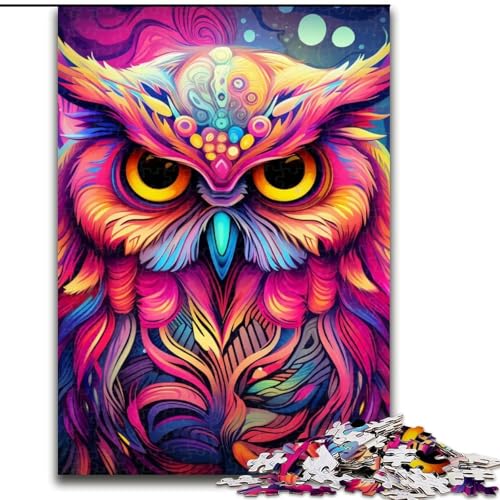 Rosa Eulen-Puzzle 1000 Teile für Erwachsene, Puzzles für Erwachsene, Familienaktivität, DIY-Heimdekoration, 50x75cm Rosa Eulen-Puzzle 1000 Teile für Erwachsene, Puzzles für Erwachsene, Familienaktivität, DIY-Heimdekoration, 50x75cm von LYXIANY