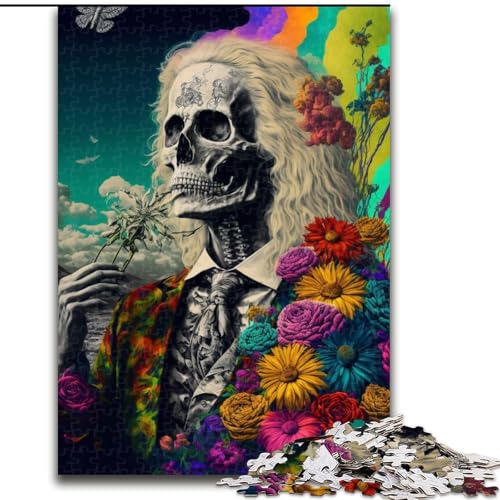 Rosenschädel-Puzzle, 1000 Teile, pädagogisches Denkspiel, künstlerische Heim- und Bürodekoration, ab 14 Jahren, Größe 50x75cm Rosenschädel-Puzzle, 1000 Teile, pädagogisches Denkspiel, künstlerische Heim- und Bürodekoration, ab 14 Jahren, Größe 50x75cm von LYXIANY