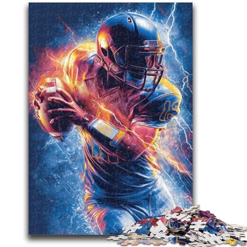 Rugby-Spieler-Puzzle 1000 Teile für Erwachsene, anspruchsvolles Spiel und Familienspiel, ganze Familie (50x75cm) von LYXIANY