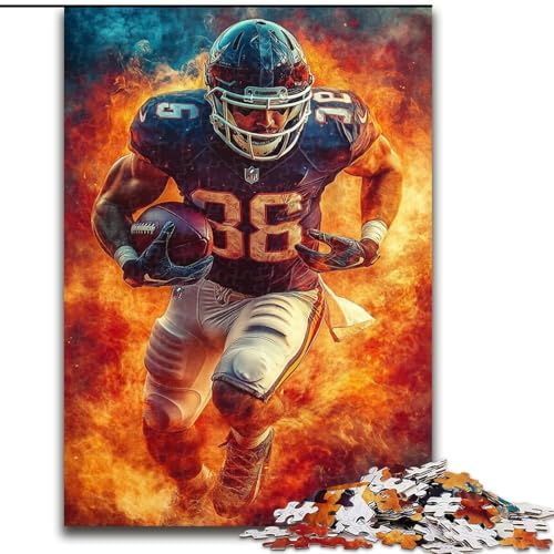Rugby-Spieler-Puzzle für Erwachsene, 1000 Teile, für Kinder ab 14 Jahren, lustige Spiele, lustige Aktivitäten zu Hause, Geburtstagsgeschenke, Reisegeschenke (26x38cm) von LYXIANY