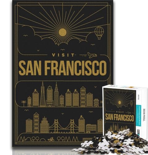 San Francisco, Kalifornien, 1000-teiliges Puzzle für Erwachsene und Jugendliche, Quizspiel, Wanddekoration, einzigartige Geburtstags, 50x75cm San Francisco, Kalifornien, 1000-teiliges Puzzle für Erwachsene und Jugendliche, Quizspiel, Wanddekoration, einzigartige Geburtstags, 50x75cm von LYXIANY