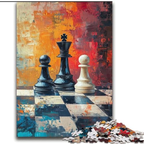 Schach-Ölgemälde-Puzzles für Teenager, 2000 Puzzles, Spaß beim Zusammenbauen von Mustern bei Heimaktivitäten, Geburtstagsgeschenk, Reisegeschenke (70x100cm) von LYXIANY