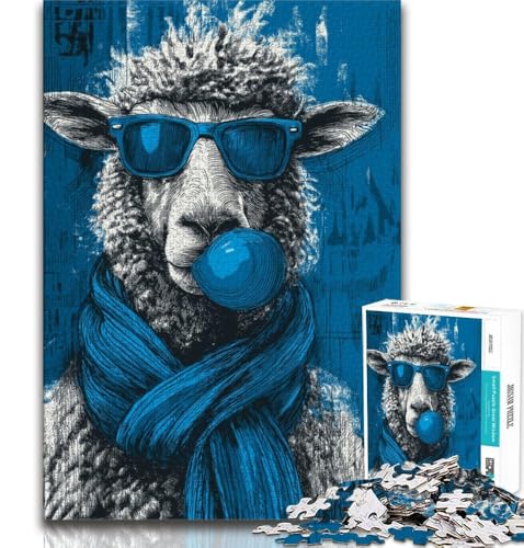 Schaf-Puzzle, 1000 Teile, für Erwachsene und Jugendliche, Quizspiel, Wanddekoration, einzigartige Geburtstags, 38x26cm von LYXIANY