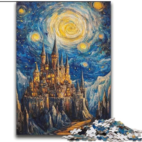 Schloss unter den Sternen, 2000-teiliges Puzzle für Erwachsene und Jugendliche, Lernspiele, Heimdekoration, Geschenk für die ganze Familie (70x100cm) von LYXIANY