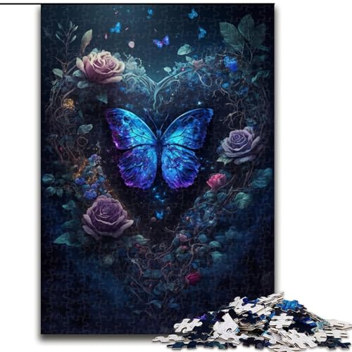 Schmetterlings-Mal-Puzzle, 1000 Teile, für Teenager, Familienaktivität, Spaß zu Hause, Geburtstagsgeschenk, Reisegeschenk (50x75cm) von LYXIANY