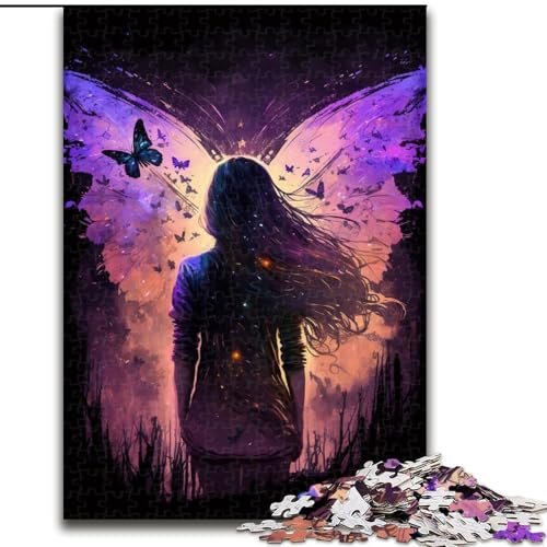 Schmetterlingsfee-Puzzle, 1000 Teile, pädagogisches Denkspiel, künstlerische Heim- und Bürodekoration, ab 14 Jahren, Größe 50x75cm Schmetterlingsfee-Puzzle, 1000 Teile, pädagogisches Denkspiel, künstlerische Heim- und Bürodekoration, ab 14 Jahren, Größe 50x75cm von LYXIANY