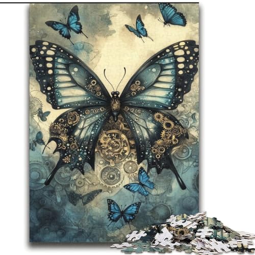 Schmetterlingspuzzles für Erwachsene und Jugendliche ab 14 Jahren, Stressabbau-Weihnachtsspielgeschenke für Frauen (70x100cm) von LYXIANY