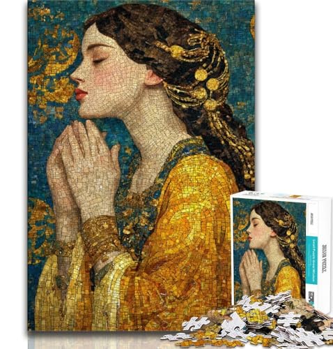 Schöne Frau, 1000-teiliges Puzzle für Erwachsene, Geschenke, hilft dem Gehirn, süchtig machendes Spielzeug zu trainieren, um Geduld zu fördern, tolles Geschenk, 50x75cm Schöne Frau, 1000-teiliges Puzzle für Erwachsene, Geschenke, hilft dem Gehirn, süchtig machendes Spielzeug zu trainieren, um Geduld zu fördern, tolles Geschenk, 50x75cm von LYXIANY