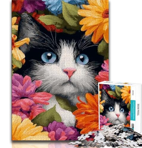 Schwarze Katze, 1000-teiliges Puzzle für Erwachsene und Jugendliche, Quizspiel, Wanddekoration, einzigartige Geburtstags, 50x75cm Schwarze Katze, 1000-teiliges Puzzle für Erwachsene und Jugendliche, Quizspiel, Wanddekoration, einzigartige Geburtstags, 50x75cm von LYXIANY