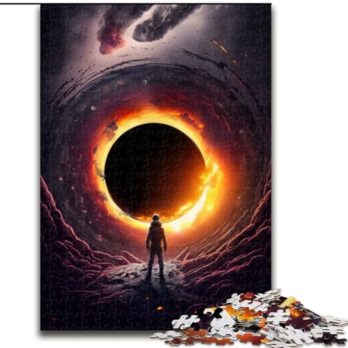 Schwarzes Loch, 1000-teiliges Puzzle für Erwachsene, Puzzles für Erwachsene, Heimdekoration, Denksportspiel für Teenager und Familieninteraktion, Größe 50x75cm von LYXIANY