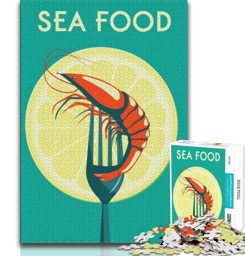 Sea Food Kirchen Poster 1000-teiliges Puzzle für Erwachsene und Jugendliche, Quizspiel, Wanddekoration, einzigartige Geburtstags, 50x75cm Sea Food Kirchen Poster 1000-teiliges Puzzle für Erwachsene und Jugendliche, Quizspiel, Wanddekoration, einzigartige Geburtstags, 50x75cm von LYXIANY