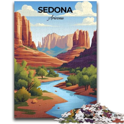 Sedona Arizona Reise-Puzzles für Teenager ab 14 Jahren, Spiel, Wanddekoration, einzigartige Geschenke zum Geburtstag und zu Weihnachten, 1000 Teile (50x75cm) von LYXIANY