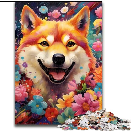 Shiba Inu Puzzle 1000 Teile, Puzzle für Erwachsene, Denksportaufgabe und Heimdekoration, 26x38cm Shiba Inu Puzzle 1000 Teile, Puzzle für Erwachsene, Denksportaufgabe und Heimdekoration, 26x38cm von LYXIANY
