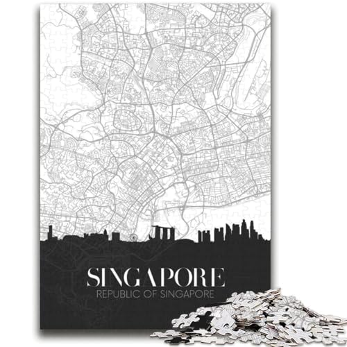 Singapur-Puzzles für Erwachsene, 1000 Teile, pädagogisches Spielzeug zum Stressabbau, ganze Familie, 2000 Teile (70x100cm) von LYXIANY