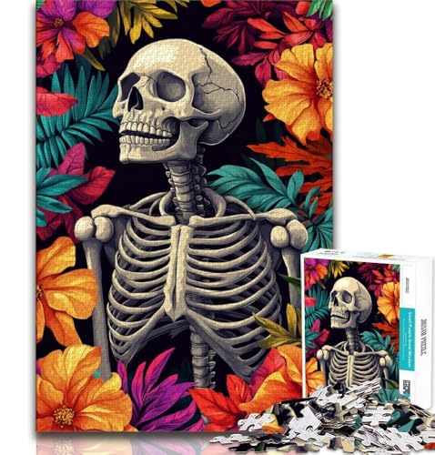 Skelett-Puzzle mit 1000 Teilen für Teenager, Denkspiel, Wanddekoration, einzigartige Geburtstags (38x26cm) von LYXIANY