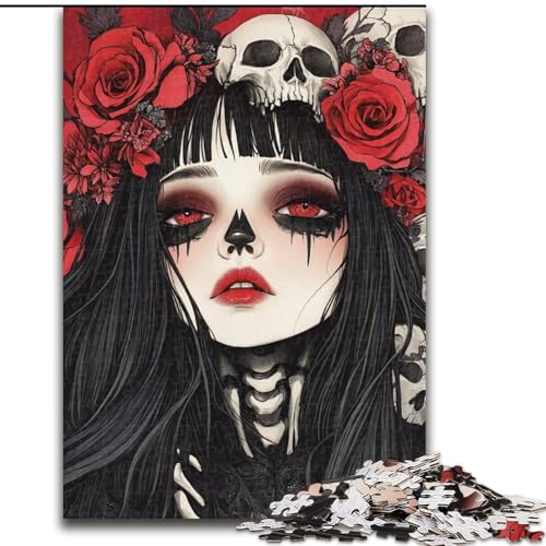 Skullgirls 1000-teiliges Puzzle für Teenager, Spielzeug, Lernspiele, Stressabbau, einzigartige Geburtstags- und Geschenkideen (Größe 50x75cm) von LYXIANY