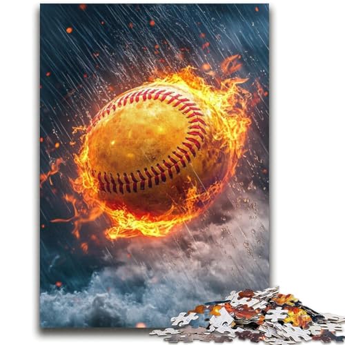 Softball-Sportpuzzle für Teenager, 1000 Teile, Mustermontage, Spaß bei Aktivitäten zu Hause, Geburtstagsgeschenk, Reisegeschenke (38x52cm) von LYXIANY